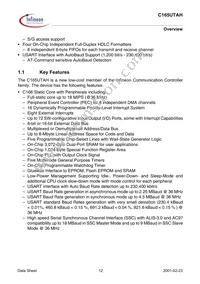 SAF-C165UTAH-LF V1.3 Datasheet Page 12