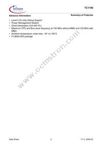 SAF-TC1100-L150EB BB Datasheet Page 8
