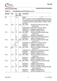 SAF-TC1130-L150EB BB Datasheet Page 14