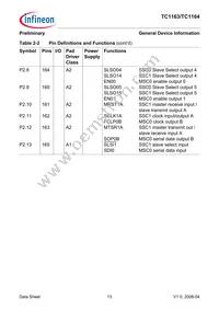 SAF-TC1164-128F80HL AB Datasheet Page 17