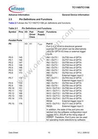 SAF-TC1165-192F80HL AA Datasheet Page 14