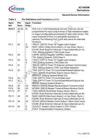 SAF-XC164GM-16F40F BA Datasheet Page 13