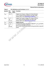 SAF-XC164S-32F40F BB Datasheet Page 18