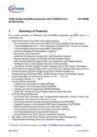SAF-XC164SM-16F40F BA Datasheet Page 6