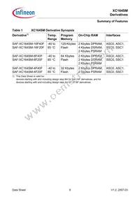 SAF-XC164SM-16F40F BA Datasheet Page 8