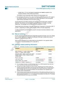 SAF7167AHW/V1 Datasheet Page 17