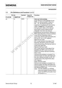 SAF82532N10V32A Datasheet Page 15