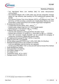 SAK-TC1197-512F180E AC Datasheet Page 9