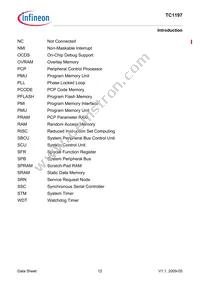 SAK-TC1197-512F180E AC Datasheet Page 16