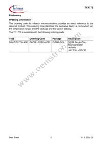 SAK-TC1775-L40E BA Datasheet Page 6