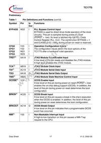 SAK-TC1775-L40E BA Datasheet Page 21