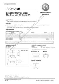 SB01-05C-TB-E Datasheet Cover