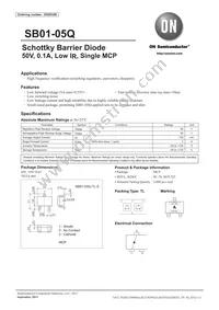 SB01-05Q-TL-E Datasheet Cover