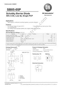 SB05-05P-TD-E Datasheet Cover