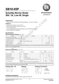 SB10-05P-TD-E Datasheet Cover