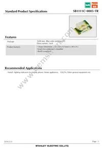 SB1111C-0005-TR Datasheet Cover