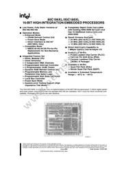 SB80C186XL12 Datasheet Cover