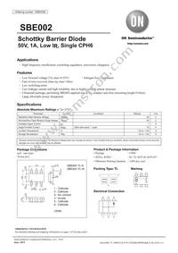 SBE002-TL-W Datasheet Cover