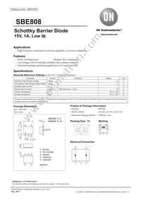 SBE808-TL-W Datasheet Cover