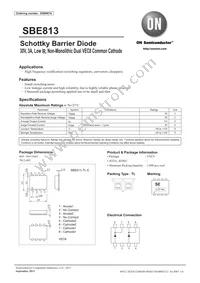 SBE813-TL-E Datasheet Cover