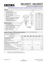 SBL2060CT Datasheet Cover