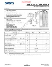 SBL3040CT Datasheet Cover