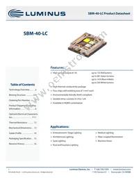 SBM-40-RGBW-P41-QC100 Datasheet Cover