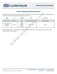 SBM-40-RGBW-P41-QC100 Datasheet Page 6