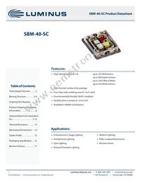 SBM-40-RGBW-SC41-QD100 Datasheet Cover