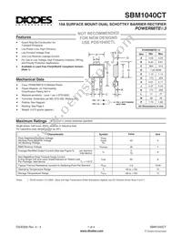 SBM1040CT-13-F Datasheet Cover