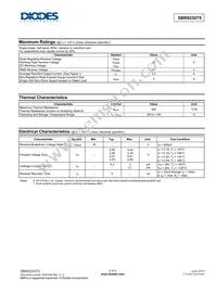 SBR0230T5-7 Datasheet Page 2