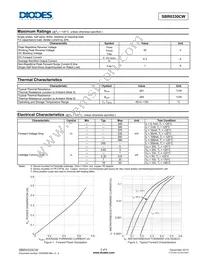 SBR0330CW-7 Datasheet Page 2