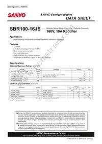 SBR100-16JS Datasheet Cover