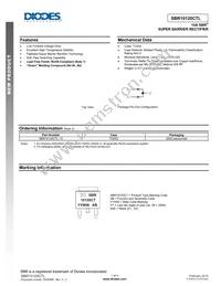 SBR10120CTL-13 Datasheet Cover