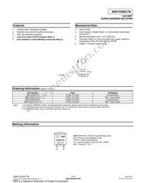 SBR10200CTB Datasheet Cover