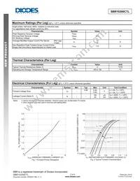 SBR10200CTL-13 Datasheet Page 2