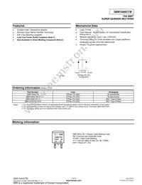 SBR1040CTB Datasheet Cover