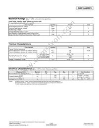 SBR10A45SP5-13 Datasheet Page 2