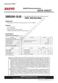 SBR200-10JS Datasheet Cover