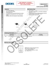 SBR20100CTP Datasheet Cover