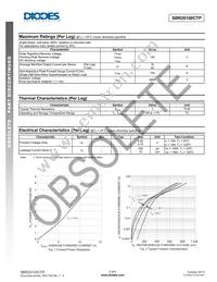 SBR20100CTP Datasheet Page 2