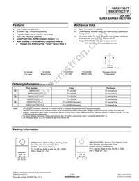 SBR20150CT Datasheet Cover