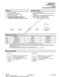 SBR2060CTFP Datasheet Cover