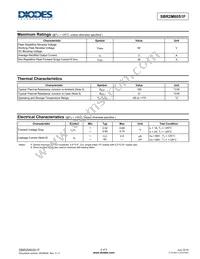 SBR2M60S1F-7 Datasheet Page 2