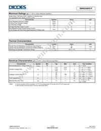 SBR2U60S1F-7 Datasheet Page 2