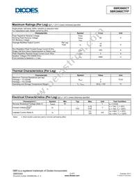 SBR3060CTFP Datasheet Page 2