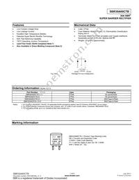SBR30A60CTB-13 Datasheet Cover