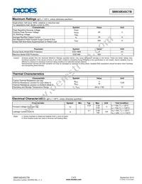 SBR30E45CTB-13 Datasheet Page 2