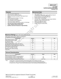 SBR3U30P1-7 Datasheet Cover