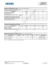 SBR4045CTFP Datasheet Page 2